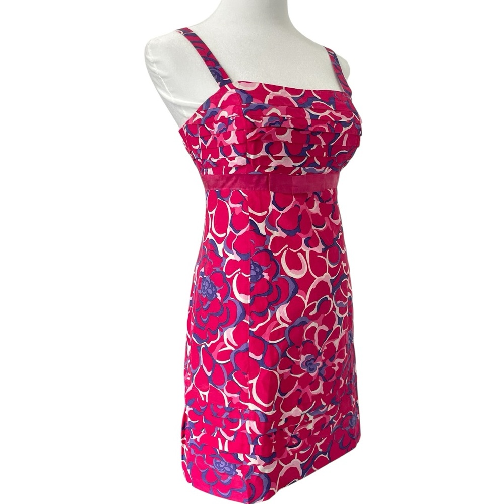 RARE Lilly Pulitzer Silk Blend Vintage Festivas Alana Dress White Label Size 4